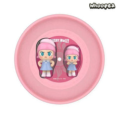 POP MART MOLLY 20th Anniversary Angry Molly Single Record Set "Re" Series Figure Hanging Card