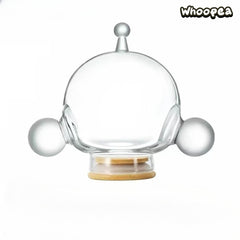 POP MART Skull Panda Glass POP BEAN Jar, Chengdu Exclusive