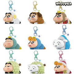 Crayon Shin-chan Flocked Lying-down Party Pendant Figure Blind Box