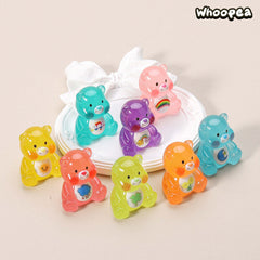 Luminous Care Bear Collection, Mini Figures, 8 colors