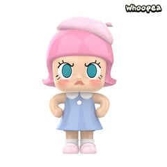 POP MART MOLLY 20th Anniversary Angry Molly Single Record Set "Re" Series Figure Hanging Card