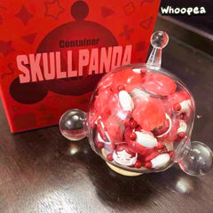 POP MART Skull Panda Glass POP BEAN Jar, Chengdu Exclusive
