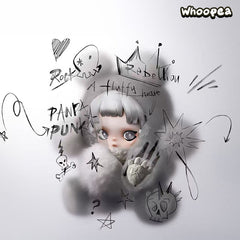 POP MART θ SKULLPANDA Punk Panda Plush Doll