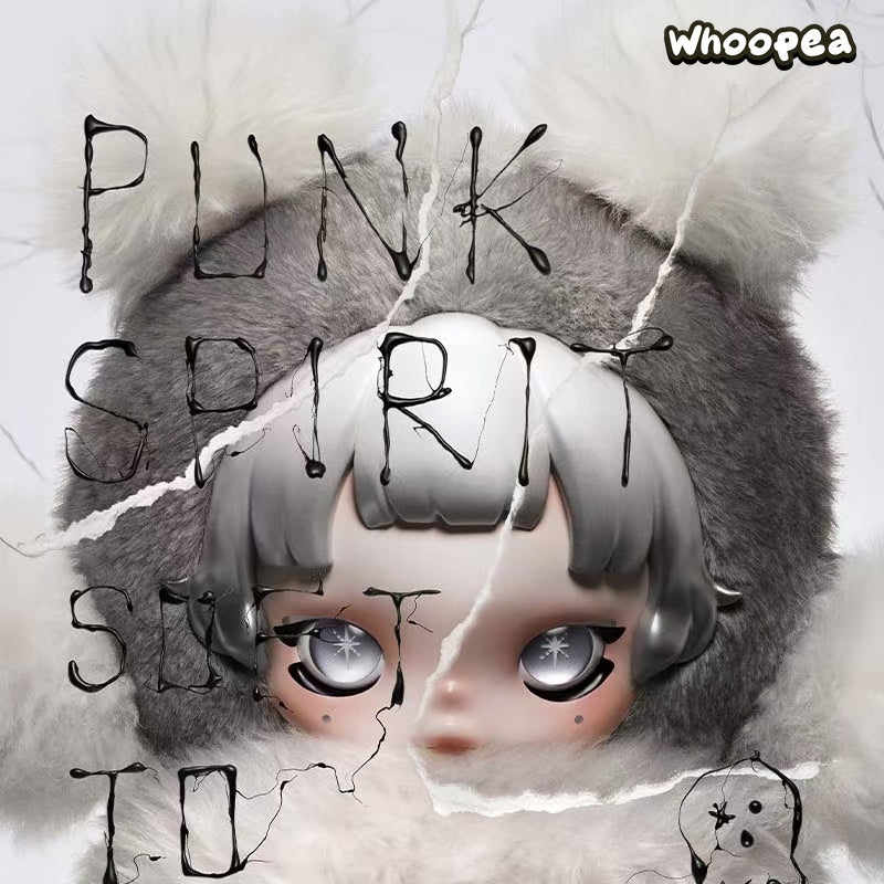 POP MART θ SKULLPANDA Punk Panda Plush Doll