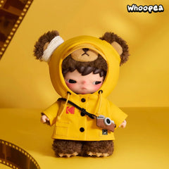 POP MART Hirono × Kodak Little Bear Vinyl Plush Pendant Hanging Card