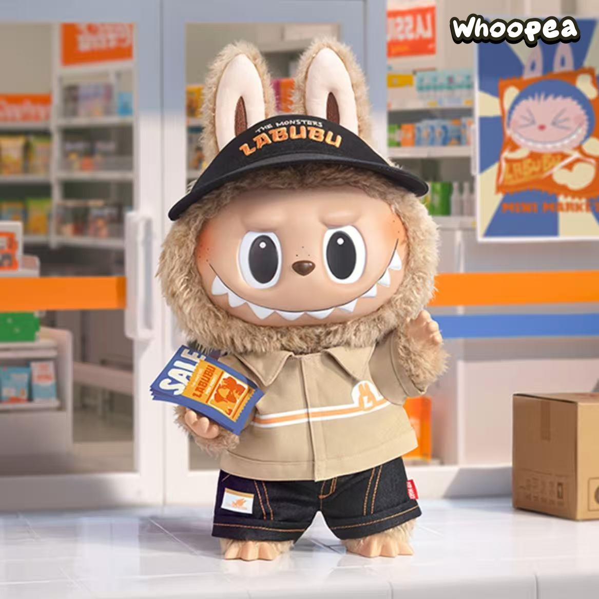 POP MART THE MONSTERS Labubu The Naughty Cashier Vinyl Plush
