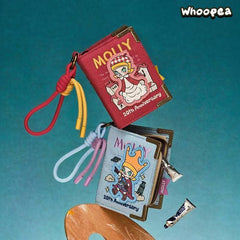 POP MART MOLLY 20th Anniversary Scenery Along the Way Series Retro Book Mini Bag Blind Box