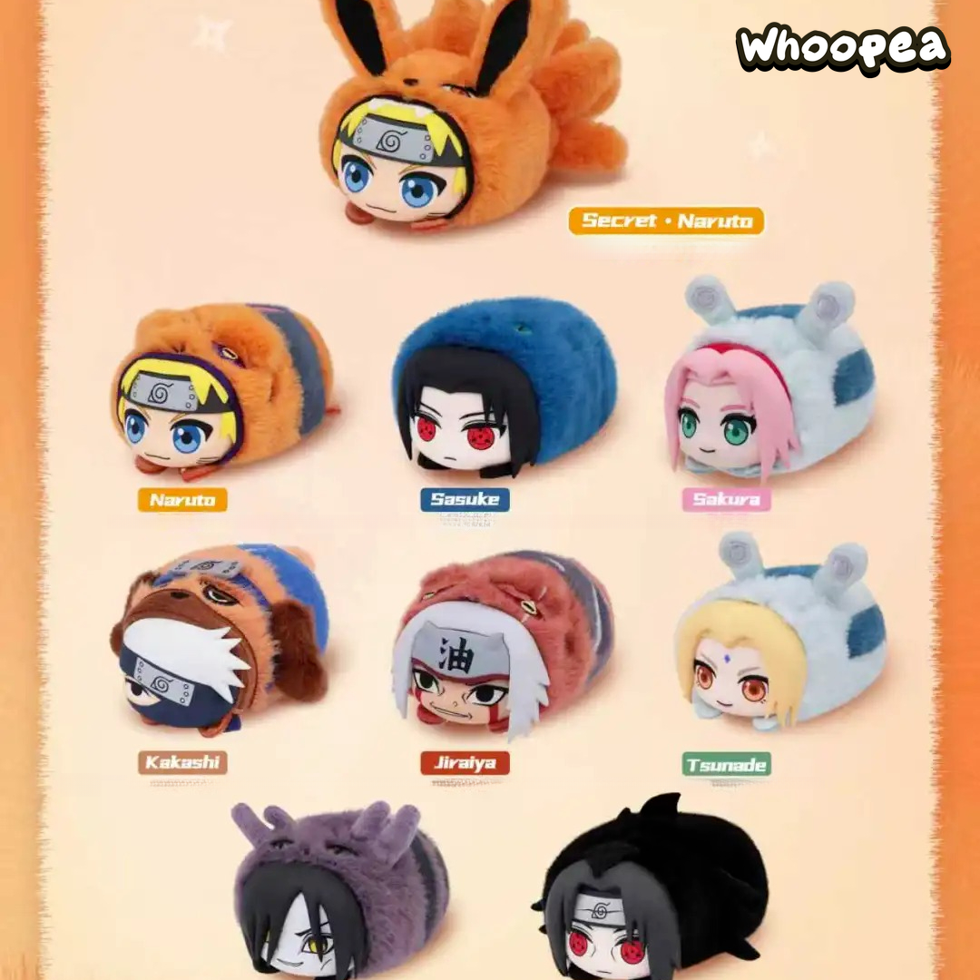 NARUTO Cute Beast Lying Party Series Plush Pendant Blind Box