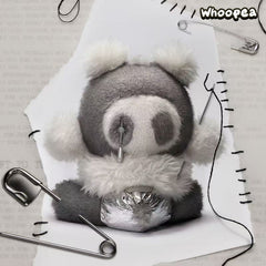 POP MART θ SKULLPANDA Punk Panda Plush Doll