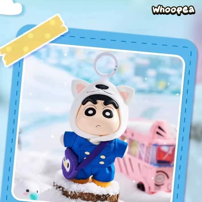 Crayon Shin-chan Cute Outfit Travel Series Plush Pendant Blind Box