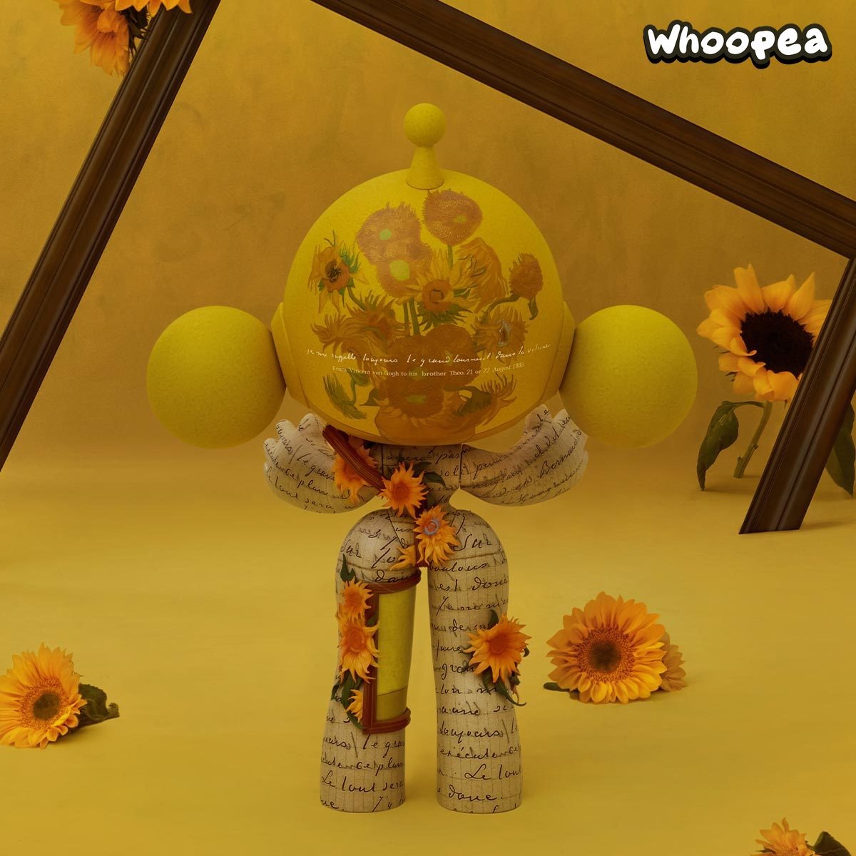 MEGA α SKULLPANDA 400% & 1000% Van Gogh Museum Sunflowers