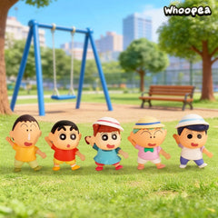 Crayon Shinchan Five Members Set Off Series Mini Figure Blind Box