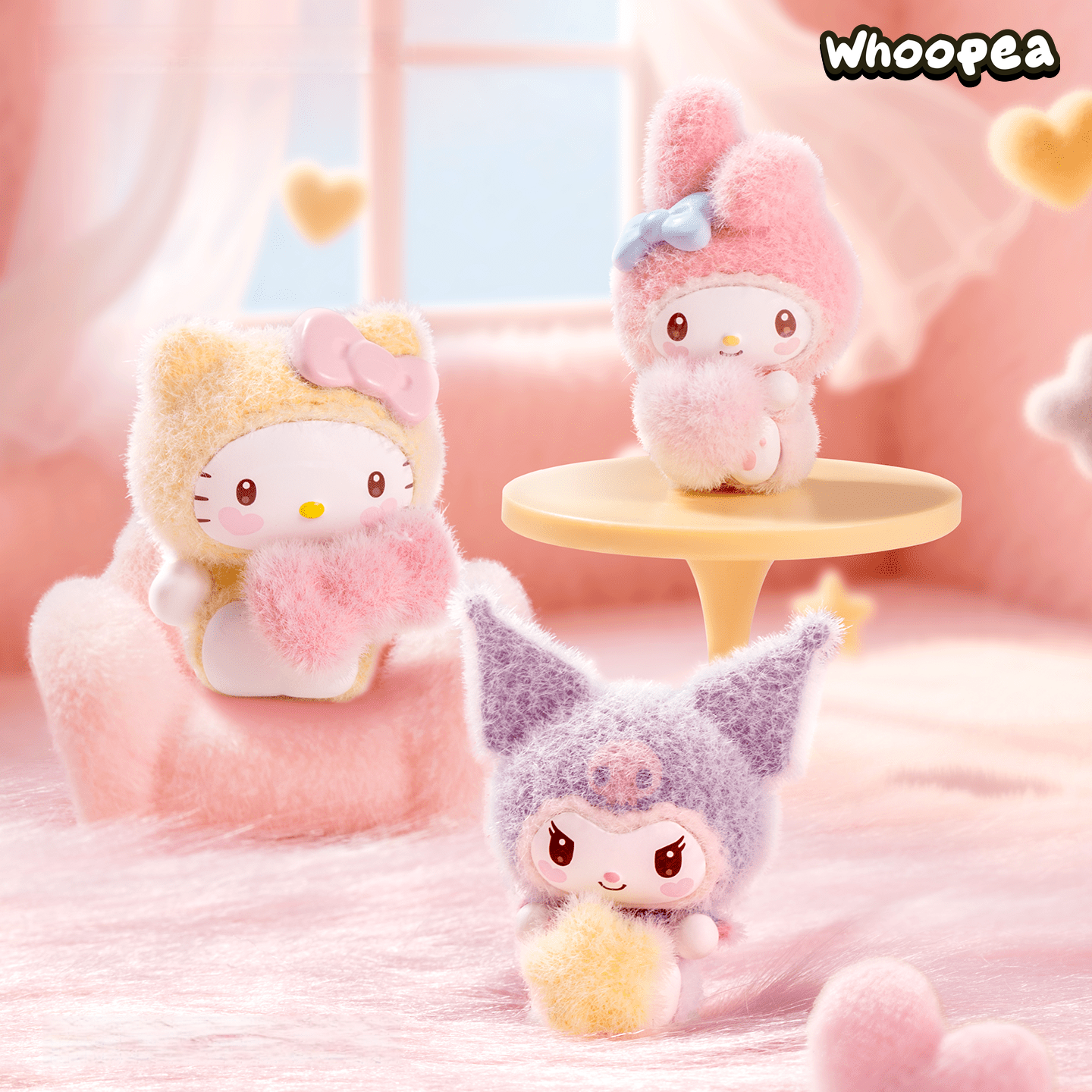 SANRI0 Fuzzy Rainbow Babies Series Mini Beans Blind Box