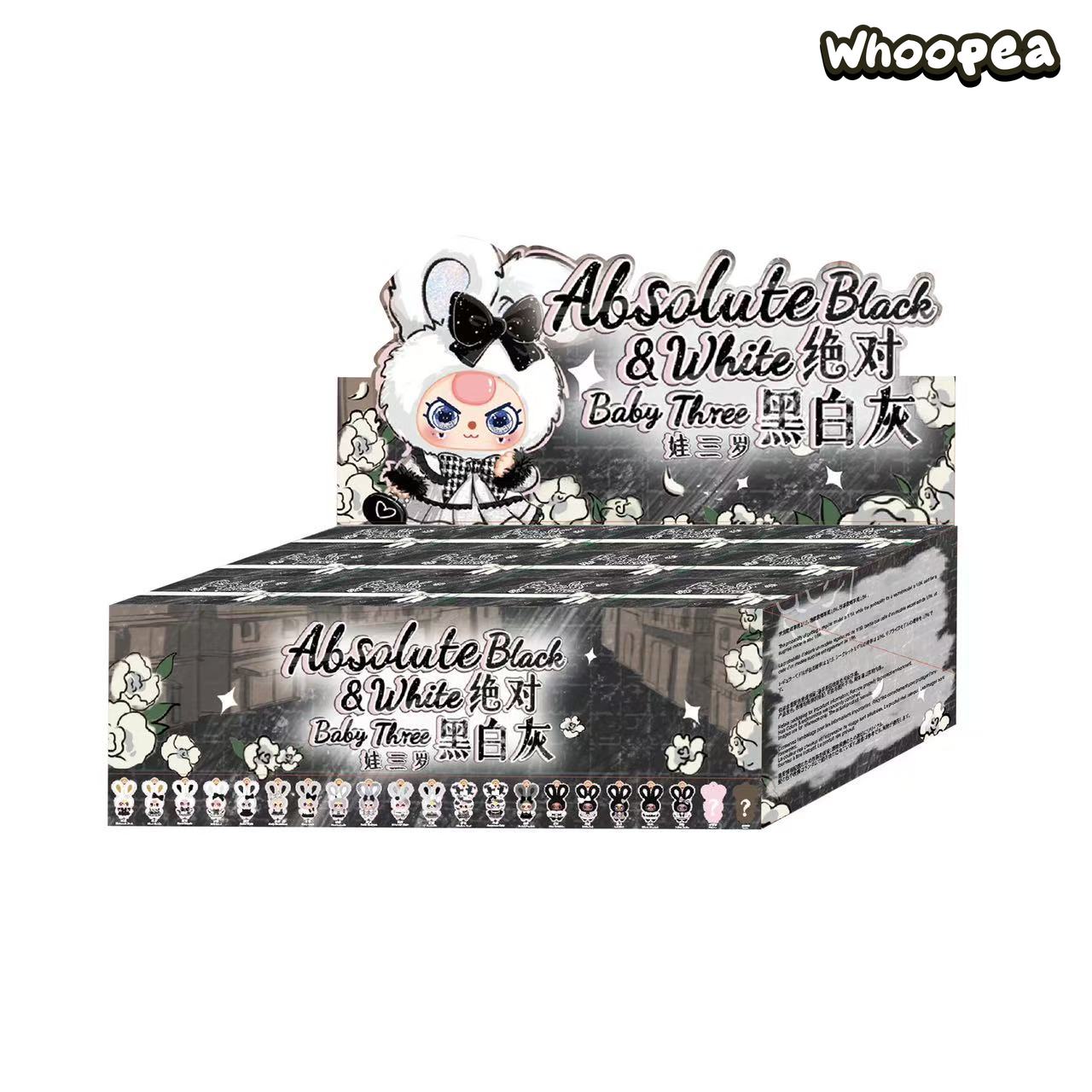 Baby Three Absolute Black White Series Plush Pendant Blind Box