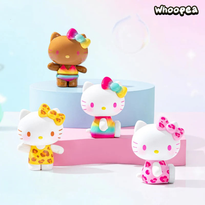 Hello-Kitty Summer Rainbow Candy Series Mini Beans Figures, Blind Bag