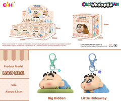 Crayon Shin-chan Flocked Lying-down Party Pendant Figure Blind Box
