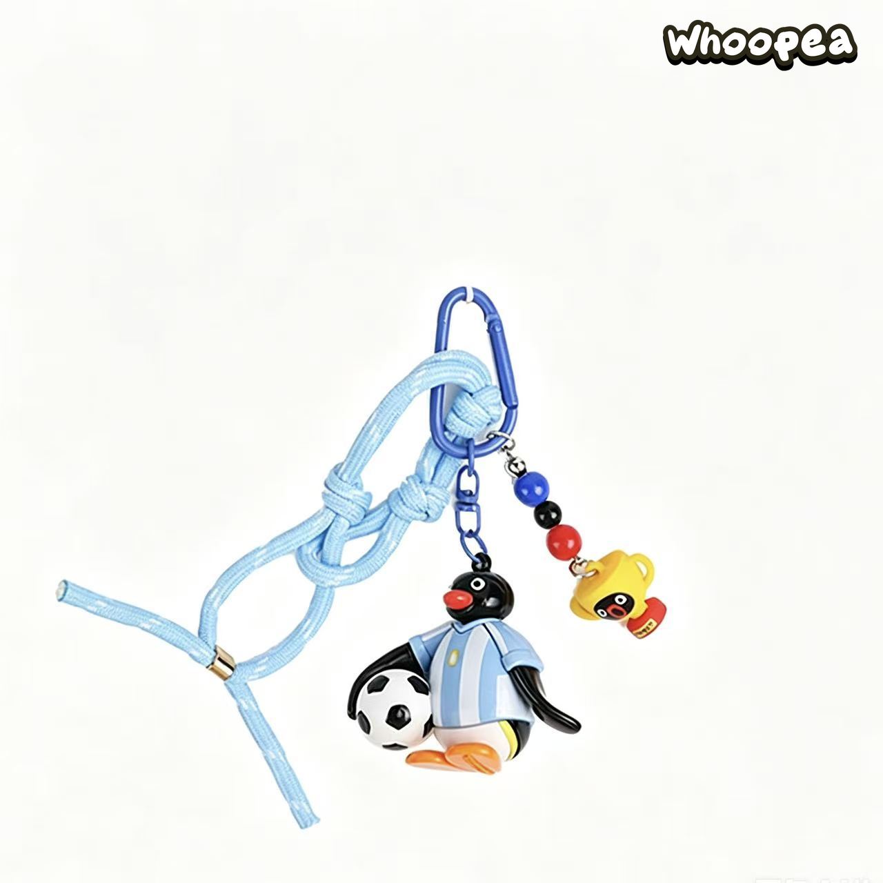 Pingu Football Passion Series Vinyl Pendant Key Chain