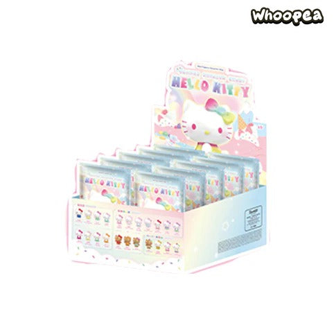 Hello-Kitty Summer Rainbow Candy Series Mini Beans Figures, Blind Bag