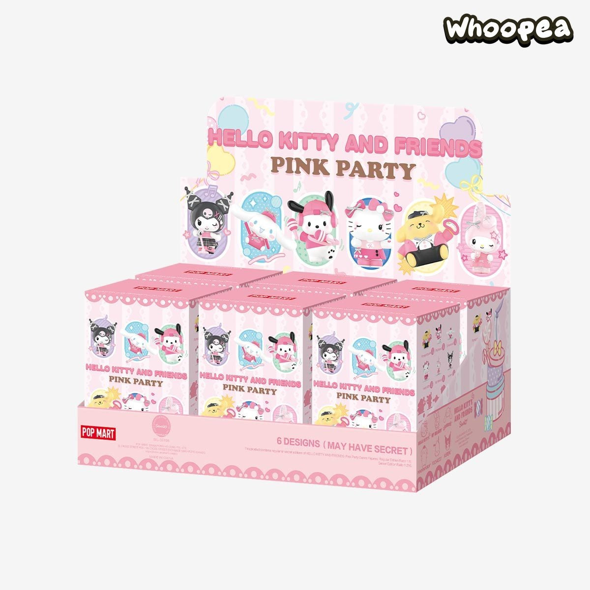 POP MART SANRI0 HK AND FRIENDS Pink Party Series Figures Blind Box
