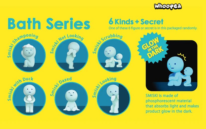 Smiski Bath Series Figures, Blind Box