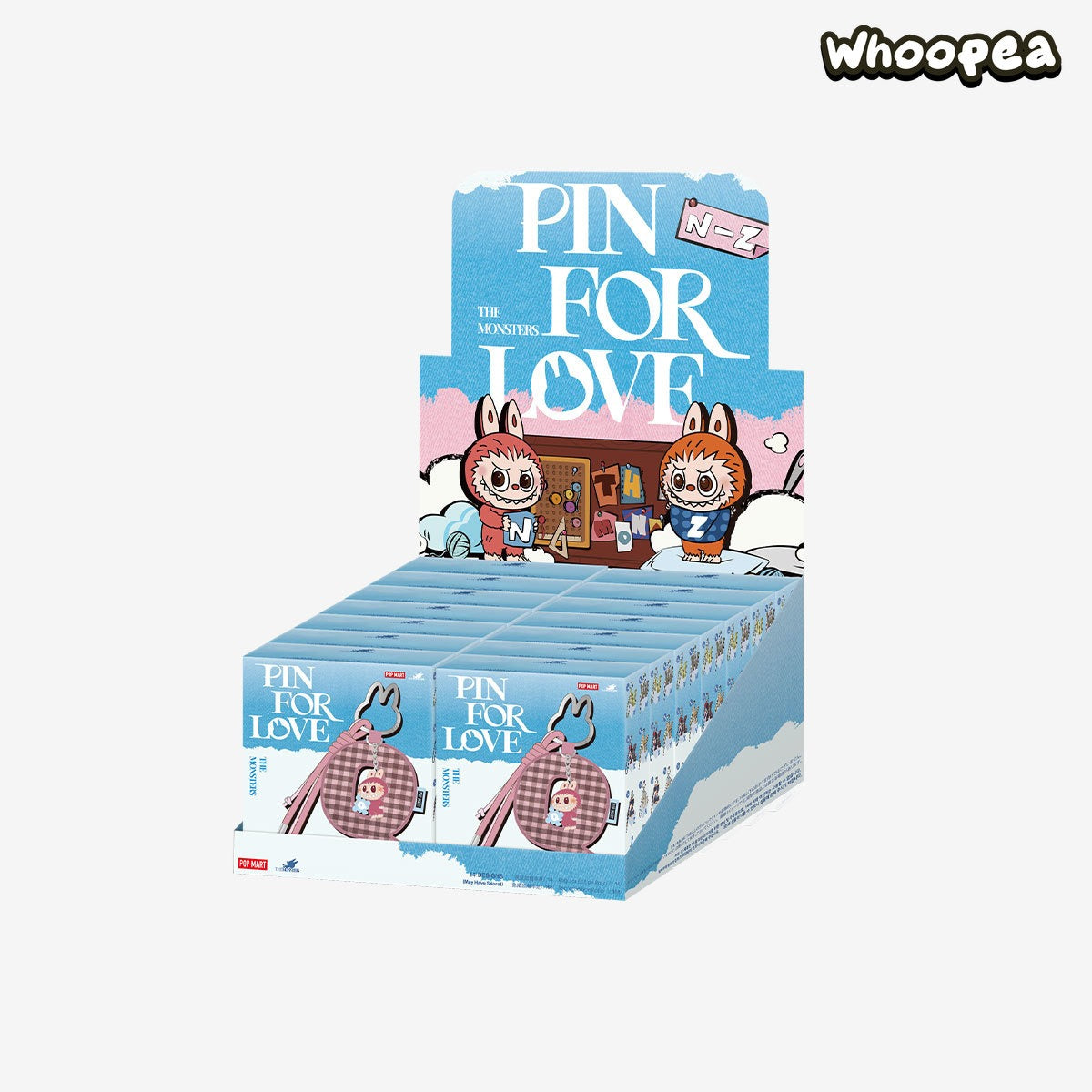 THE MONSTERS Labubu Pin for Love Series- Letter Pendant Blind Box (N-Z)