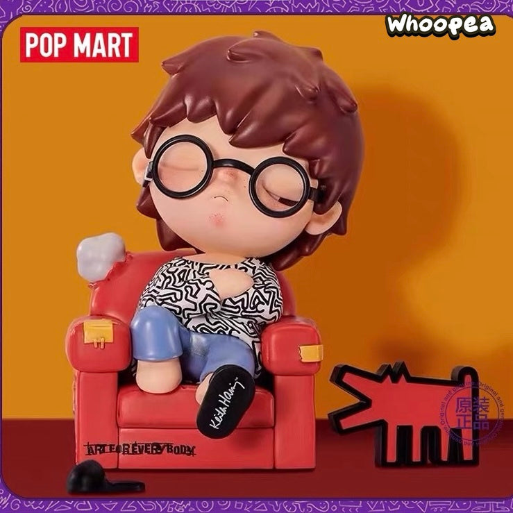 POP MART Hirono x Keith Haring Art Figure Hanging Card