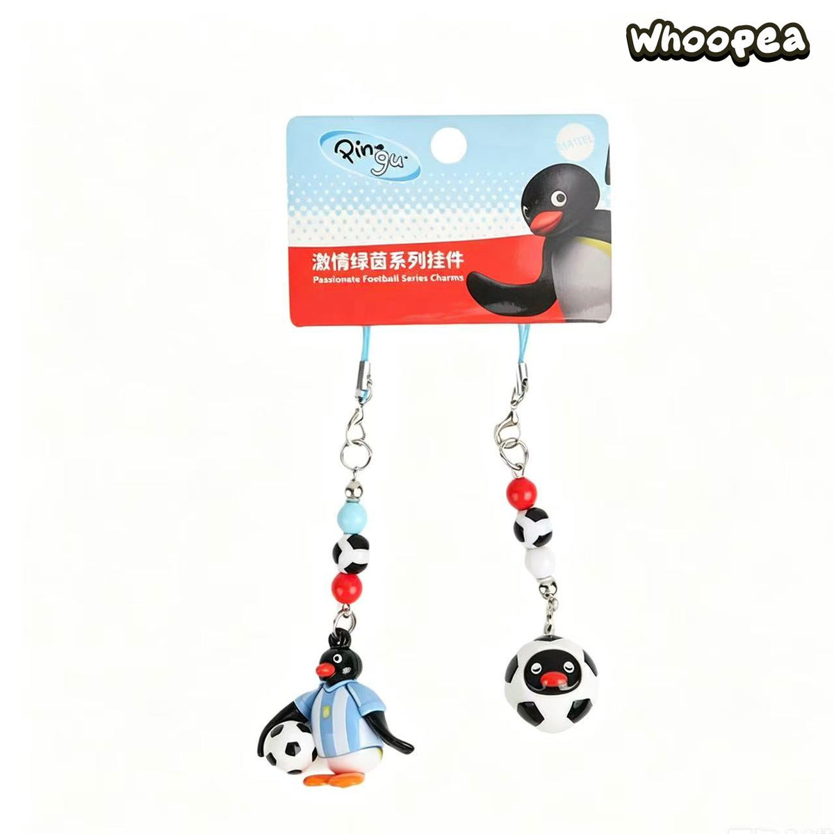 Pingu Football Passion Series Vinyl Pendant Key Chain