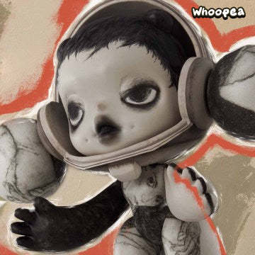 MEGA α SKULLPANDA 400% & 1000% Egon Schiele