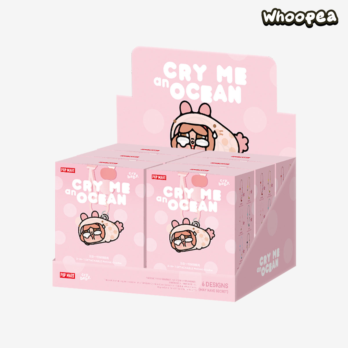 POP MART CRYBABY Cry Me an Ocean Series 3-in-1 Detachable Phone Charm Blind Box