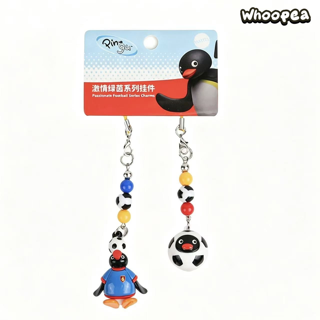 Pingu Football Passion Series Vinyl Pendant Key Chain