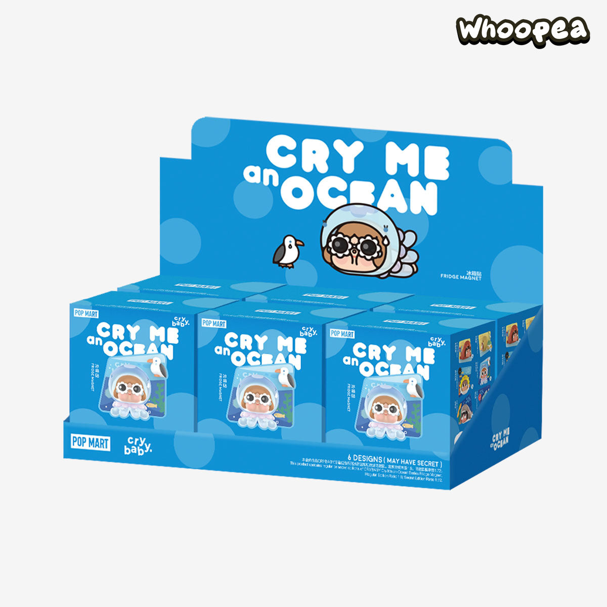 POP MART CRYBABY Cry Me an Ocean Series Fridge Magnet Blind Box