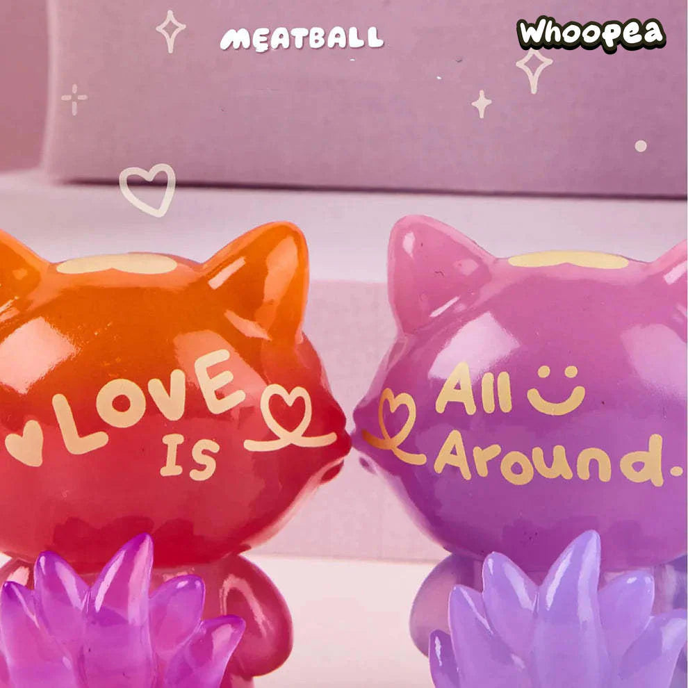 Meatball Cotton Fox Fairy Mini Beans Series PVC Figures, Blind Bag