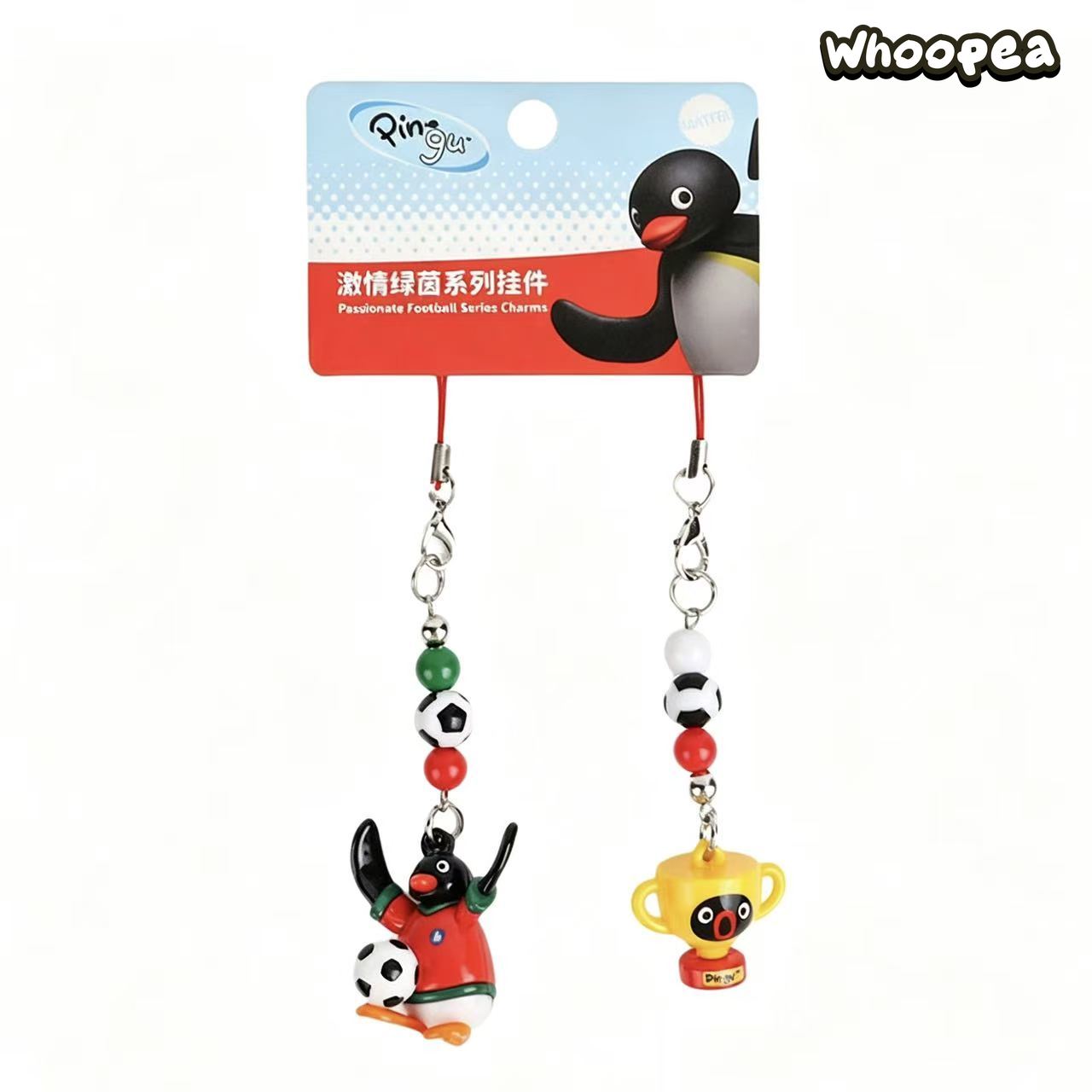 Pingu Football Passion Series Vinyl Pendant Key Chain